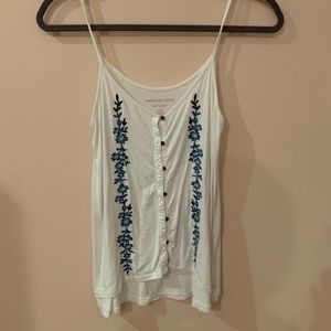 american eagle button up tank